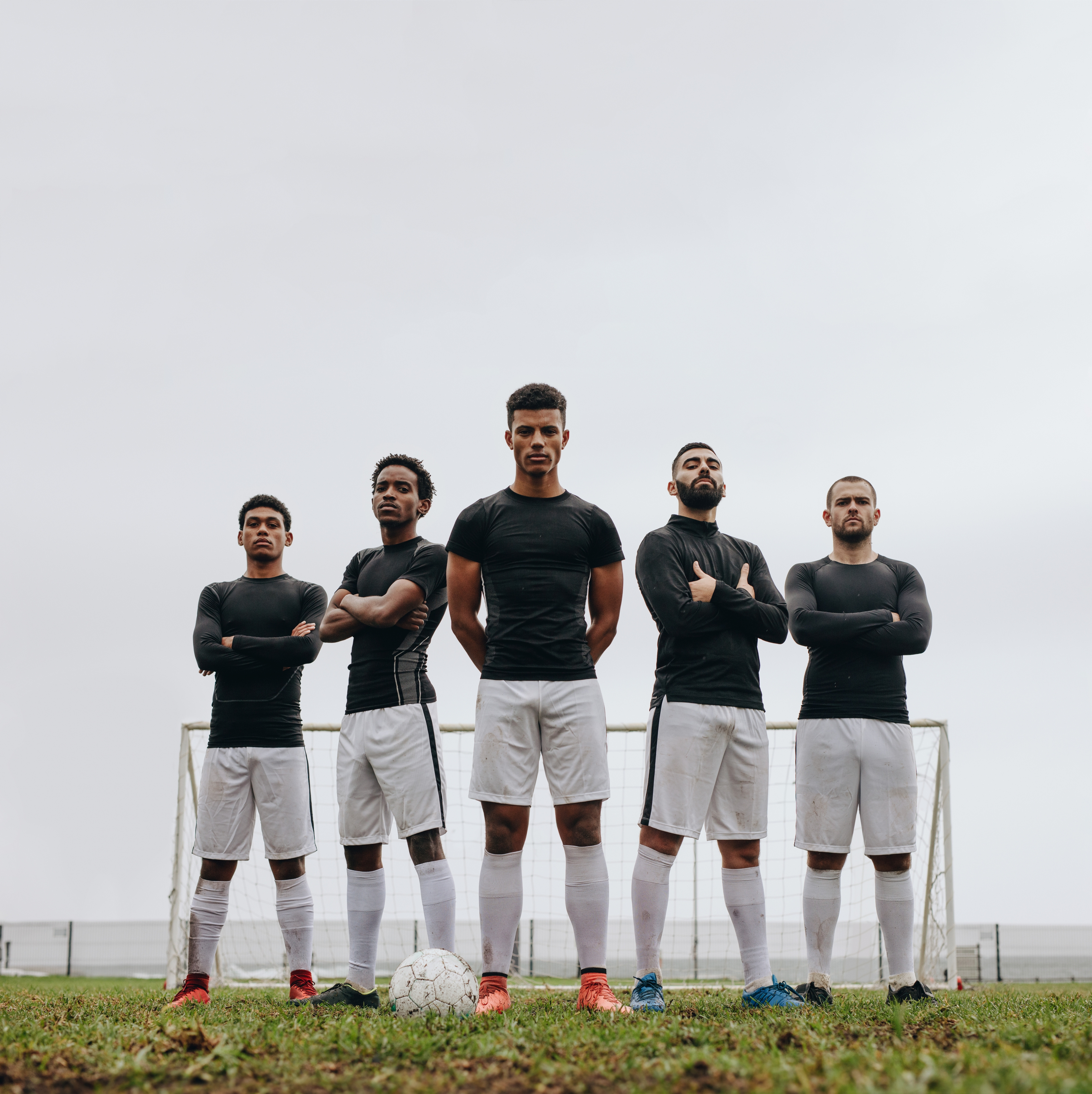 Soccer Players Standing on the Field during Practice